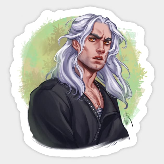 Geralt Of Rivia 2 Sticker by Ithilnaur